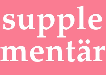 Synonym supplementär