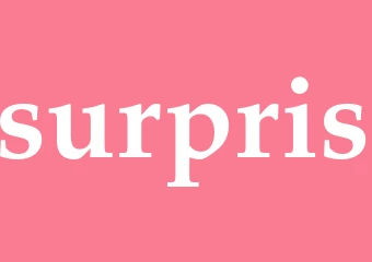 Synonym surpris
