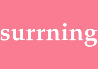 Synonym surrning