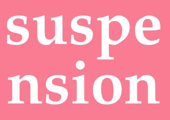 Synonym suspension