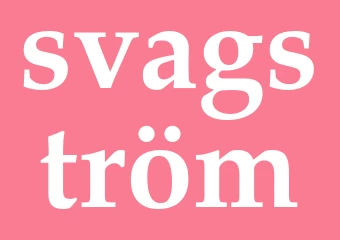 Synonym svagström