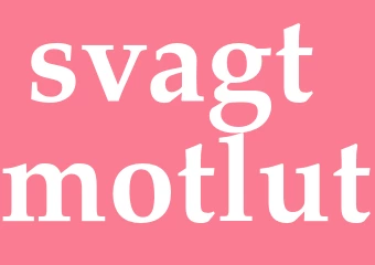 Synonym svagt motlut