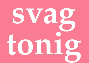 Synonym svagtonig