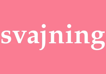 Synonym svajning