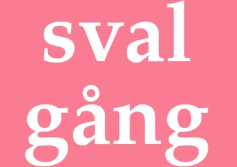 Synonym svalgång