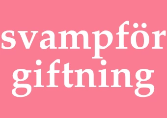 Synonym svampförgiftning