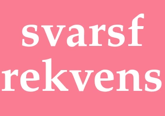 Synonym svarsfrekvens