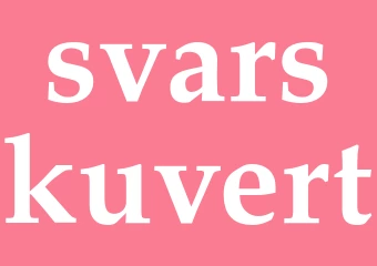Synonym svarskuvert