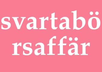 Synonym svartabörsaffär