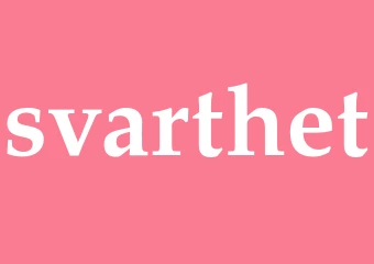 Synonym svarthet