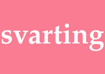 Synonym svarting