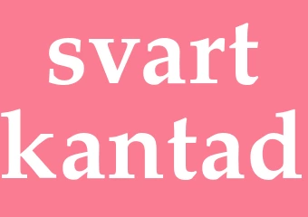 Synonym svartkantad