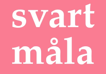 Synonym svartmåla
