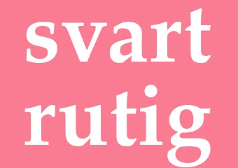 Synonym svartrutig
