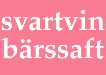 Synonym svartvinbärssaft