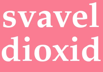 Synonym svaveldioxid