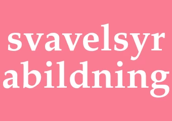 Synonym svavelsyrabildning