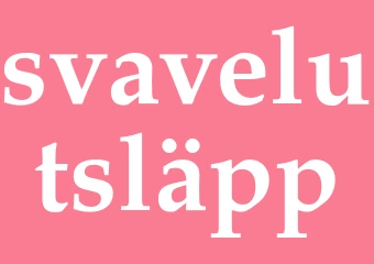 Synonym svavelutsläpp
