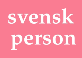 Synonym svensk person
