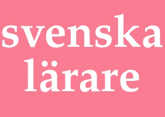 Synonym svenskalärare