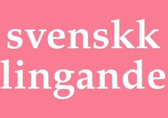 Synonym svenskklingande