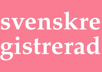 Synonym svenskregistrerad