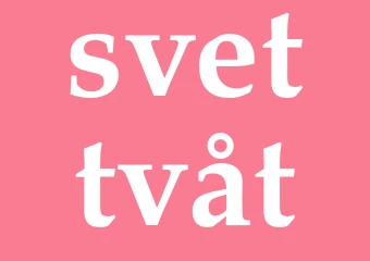 Synonym svettvåt