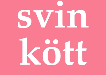 Synonym svinkött