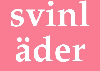 Synonym svinläder