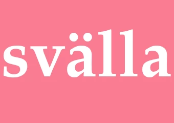 Synonym svälla