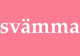 Synonym svämma