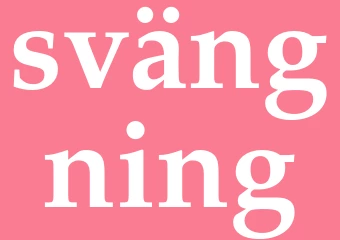 Synonym svängning