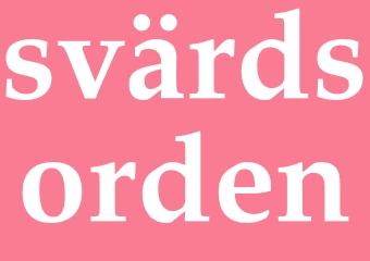 Synonym svärdsorden