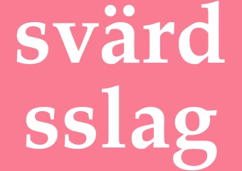 Synonym svärdsslag