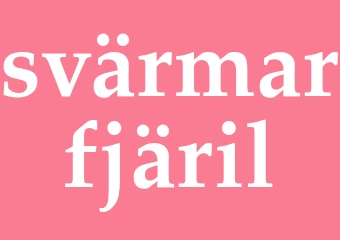 Synonym svärmarfjäril