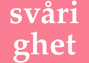 Synonym svårighet