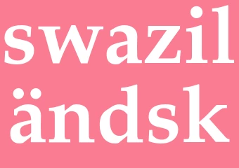 Synonym swaziländsk