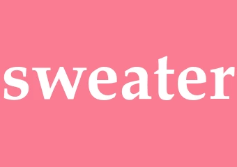 Synonym sweater