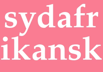 Synonym sydafrikansk