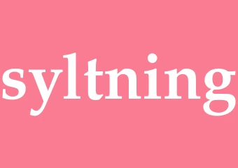 Synonym syltning