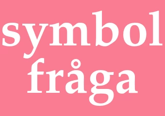 Synonym symbolfråga