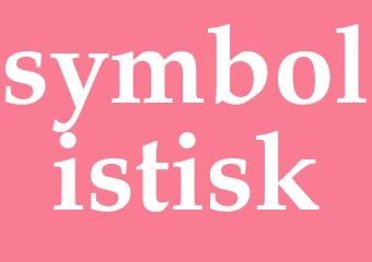 Synonym symbolistisk