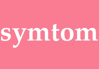 Synonym symtom