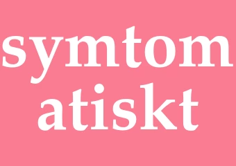 Synonym symtomatiskt
