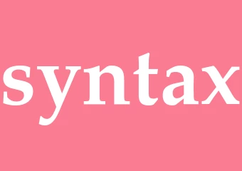 Synonym syntax