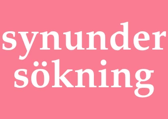 Synonym synundersökning