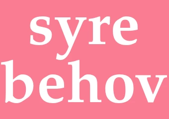 Synonym syrebehov