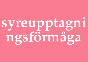 Synonym syreupptagningsförmåga