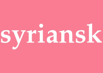 Synonym syriansk