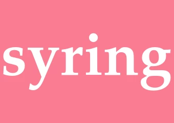 Synonym syring